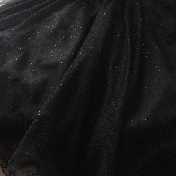 “The Black Swan” Black sparkling formal dress. - Picture 7 of 8